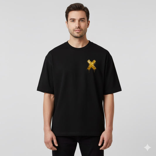 Limited Edition GoldX20 Black 2025 Teeshirt Oversize X SHAKETHAT